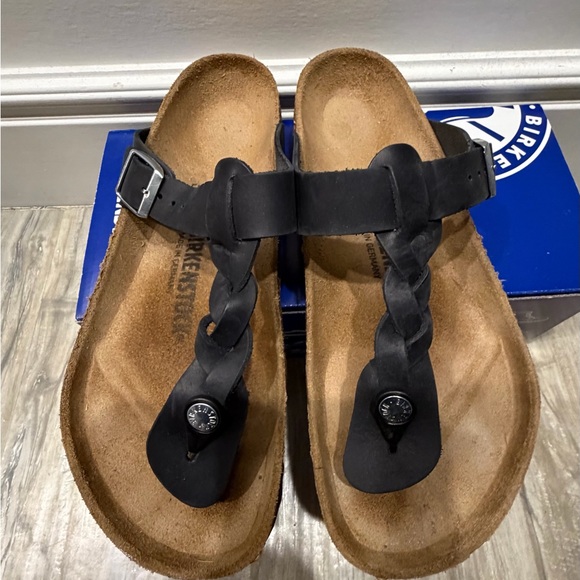 Birkenstock Gizeh Braided Black Women's Sandals - Picture 10 of 14